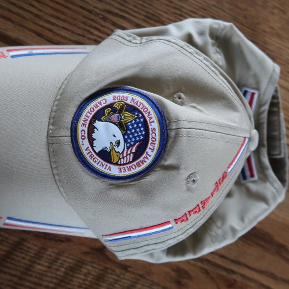 2005 National Boy Scout Jamboree Tan Staff Strapback Cap/Hat - Picture 2 of 10